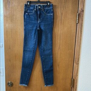 We The Free Blue Skinny Jeans High-Rise Tapered